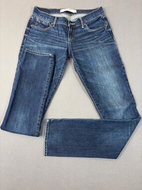 Abercrombie & Fitch Women's Medium Wash Straight-Leg Erin Jeans 2L 26x35 Tall